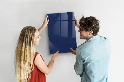Beschreibbare Magnettafel in Dunkelblau