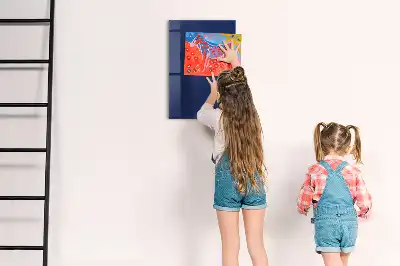 Beschreibbare Magnettafel in Dunkelblau
