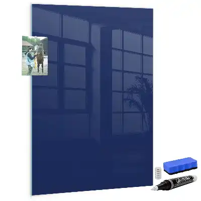 Beschreibbare Magnettafel in Dunkelblau