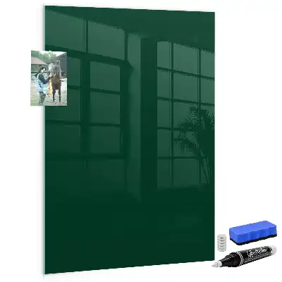 Magnettafel zum Schreiben in Flaschengrün