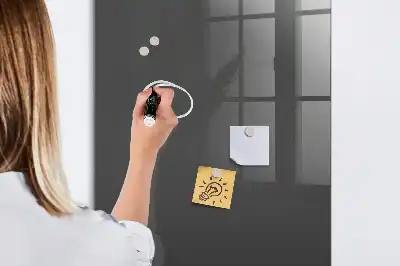 Beschreibbare Magnettafel in Grau