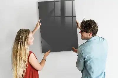 Beschreibbare Magnettafel in Grau