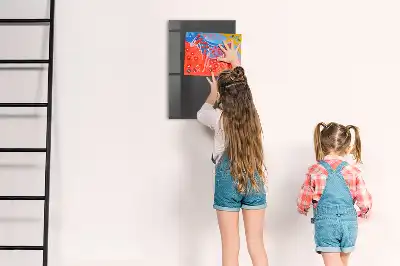 Beschreibbare Magnettafel in Grau