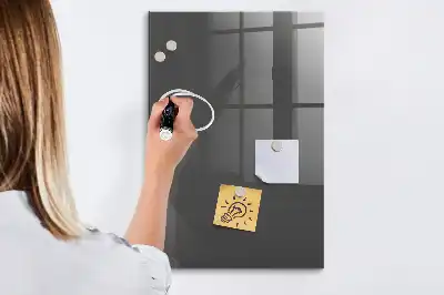 Beschreibbare Magnettafel in Grau