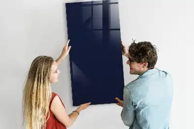 Beschreibbare Magnettafel in dunklem Dunkelblau