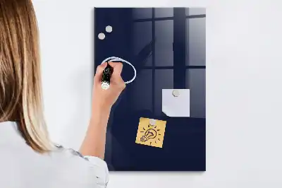 Beschreibbare Magnettafel in dunklem Dunkelblau