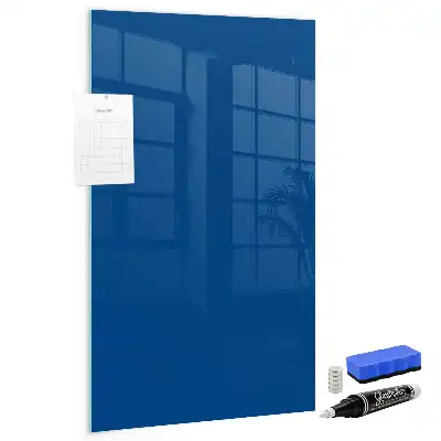 Beschreibbare Magnettafel in Blau