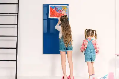 Beschreibbare Magnettafel in Blau