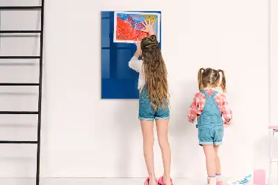 Beschreibbare Magnettafel in Blau