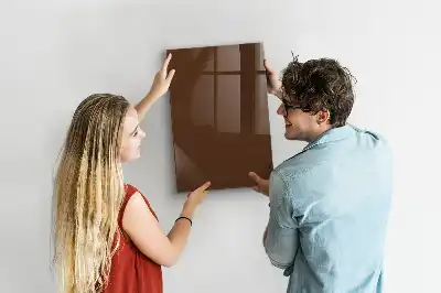 Magnettafel zum Schreiben in Braun