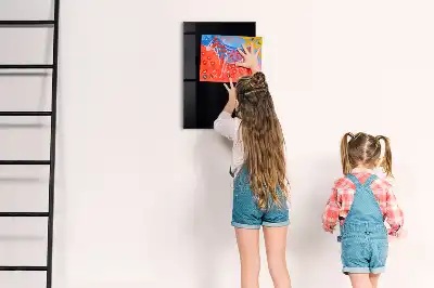 Beschreibbare Magnettafel in Schwarz