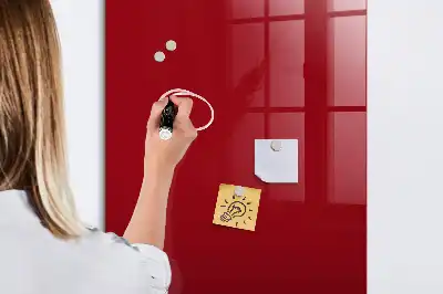 Beschreibbare Magnettafel in Rot