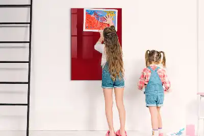 Beschreibbare Magnettafel in Rot