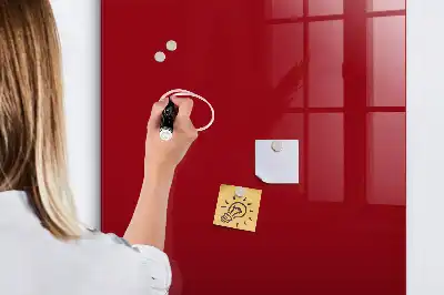 Beschreibbare Magnettafel in Rot