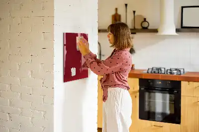 Beschreibbare Magnettafel in Rot