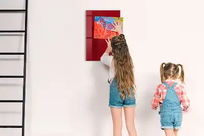 Beschreibbare Magnettafel in Rot