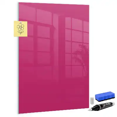 Magnettafel zum Schreiben in intensivem Rosa