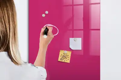 Magnettafel zum Schreiben in intensivem Rosa