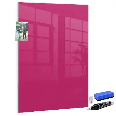 Magnettafel zum Schreiben in intensivem Rosa