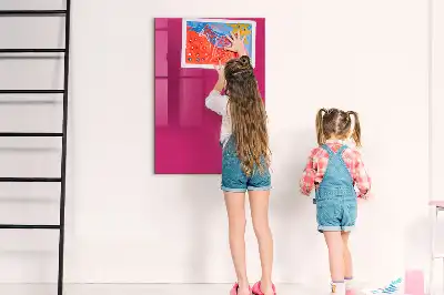 Magnettafel zum Schreiben in intensivem Rosa