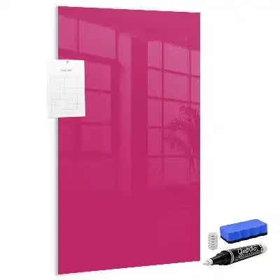 Magnettafel zum Schreiben in intensivem Rosa