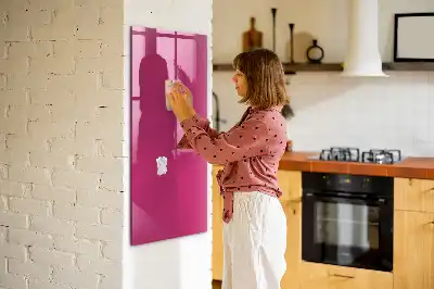 Magnettafel zum Schreiben in intensivem Rosa