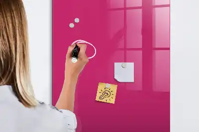 Magnettafel zum Schreiben in intensivem Rosa