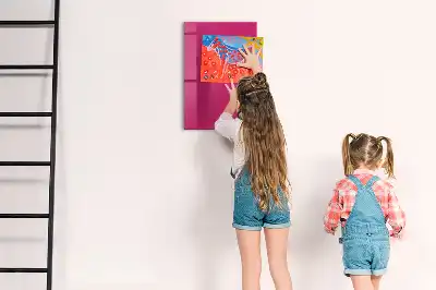 Magnettafel zum Schreiben in intensivem Rosa