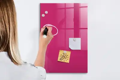 Magnettafel zum Schreiben in intensivem Rosa
