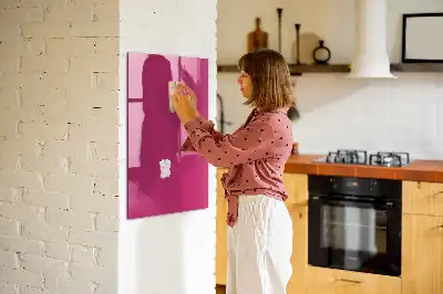 Magnettafel zum Schreiben in intensivem Rosa