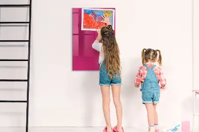 Magnettafel zum Schreiben in intensivem Rosa