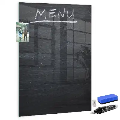 Schreibtafel für Speisekarten magnetisch