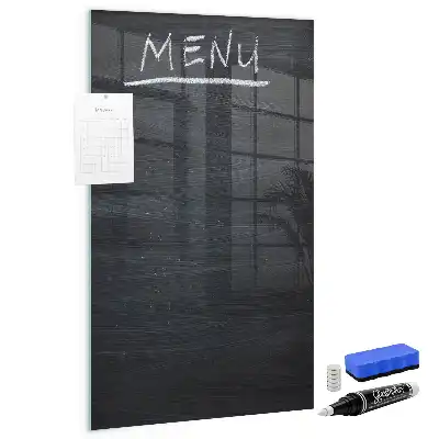 Schreibtafel für Speisekarten magnetisch