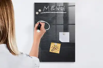 Schreibtafel für Speisekarten magnetisch
