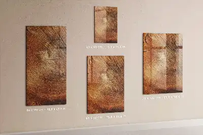 Beschreibbare Magnettafel in Form eines Baumstamm-Querschnitts