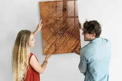 Magnettafel zum Schreiben in warmem Holzton