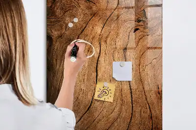 Magnettafel zum Schreiben in Altholz-Optik