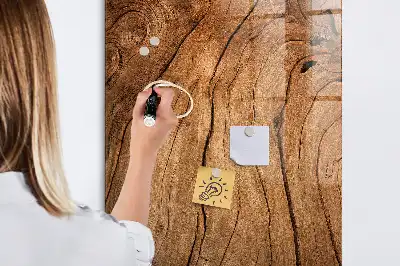 Magnettafel zum Schreiben in Altholz-Optik