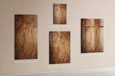 Magnettafel zum Schreiben in Altholz-Optik