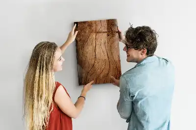 Magnettafel zum Schreiben in Altholz-Optik