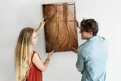 Magnettafel zum Schreiben in Altholz-Optik