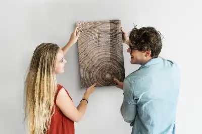 Magnettafel mit Motiv Baumringe