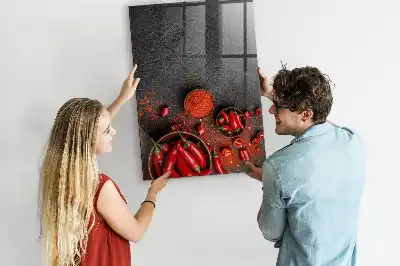 Gemahlener Paprika magnettafel zum Schreiben
