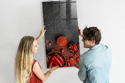 Gemahlener Paprika magnettafel zum Schreiben