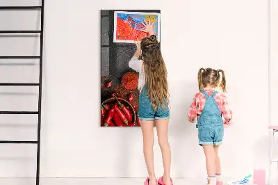 Gemahlener Paprika magnettafel zum Schreiben