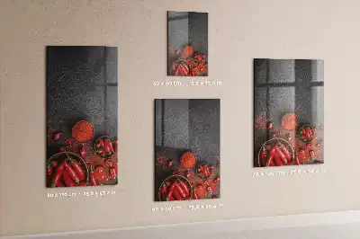 Gemahlener Paprika magnettafel zum Schreiben