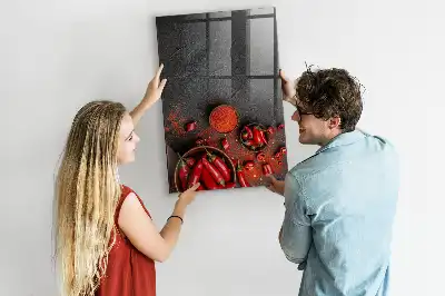 Gemahlener Paprika magnettafel zum Schreiben