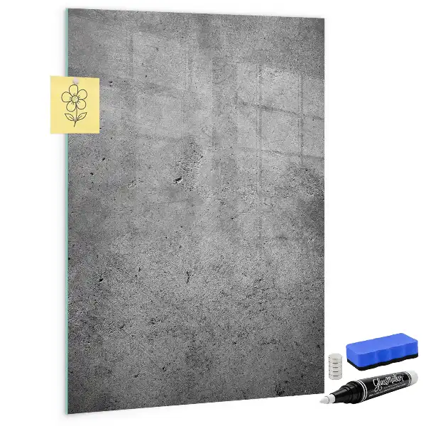 Beschreibbare Magnettafel in Betonoptik