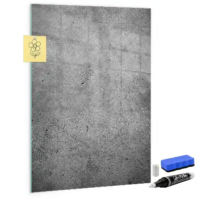 Beschreibbare Magnettafel in Betonoptik