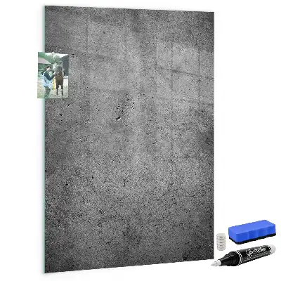 Beschreibbare Magnettafel in Betonoptik